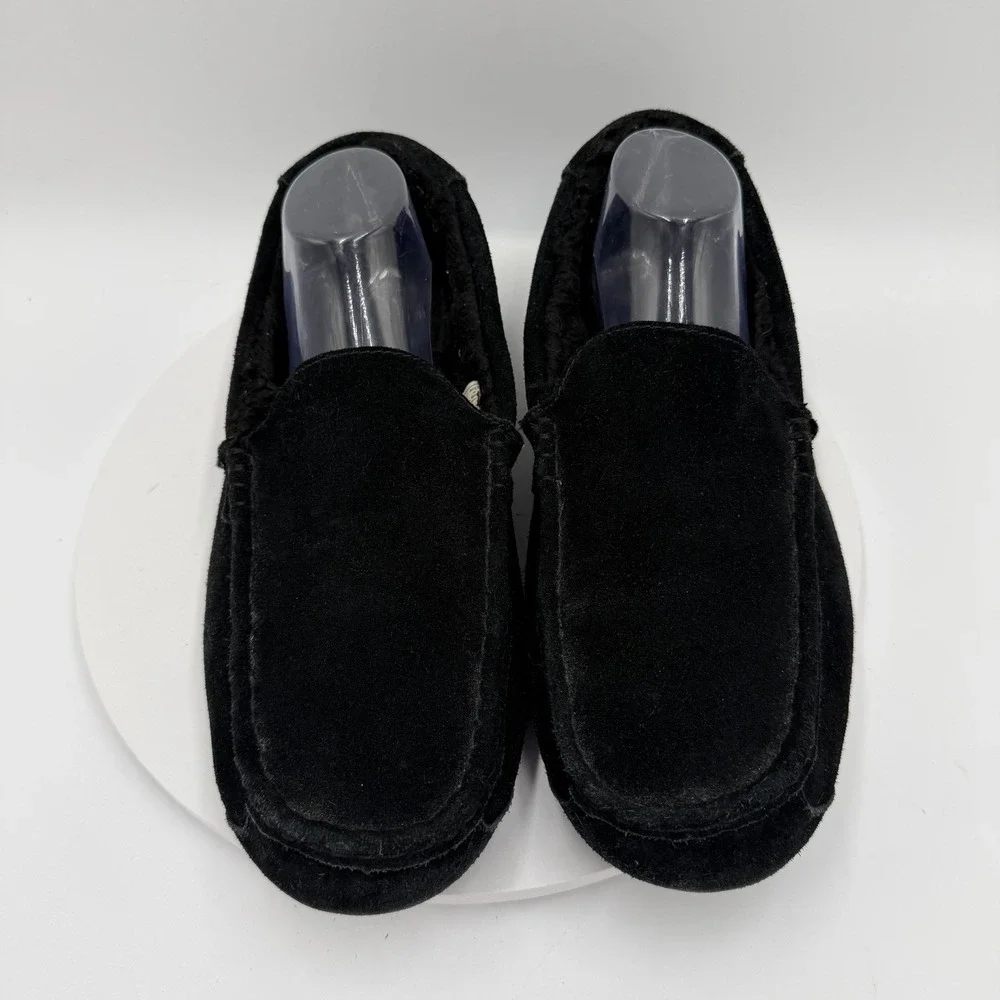 Koolaburra‎ UGG Tipton Shoes Mens Size 14 Black Suede Moccasin Slippers Loafers